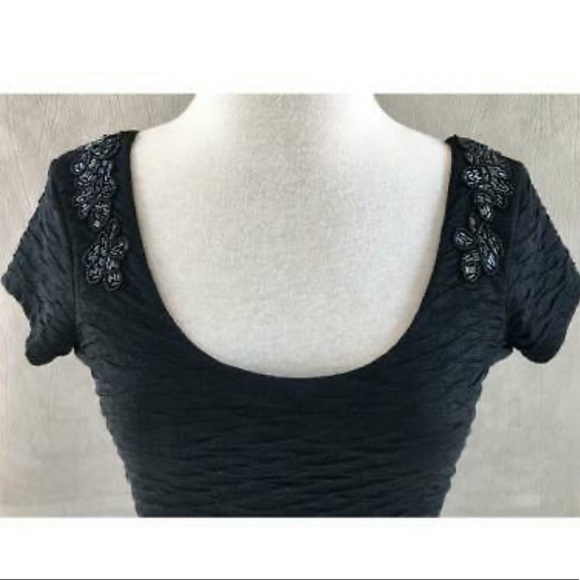 Free People Beaded Body Con Low Back Dress S - Picture 4 of 12